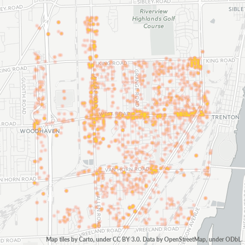 48183 Business Density Heatmap