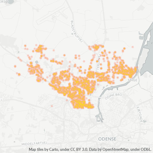 5270 Heatmap over forretningstæthed
