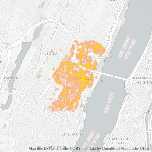 07024 Business Density Heatmap