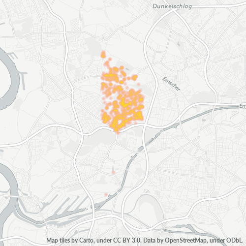 47167 Standortdichte-Heatmap
