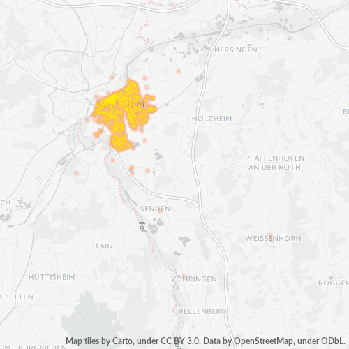89231 Standortdichte-Heatmap