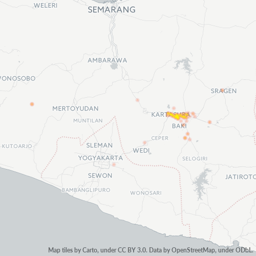 57161 Peta Panas Densitas Bisnis