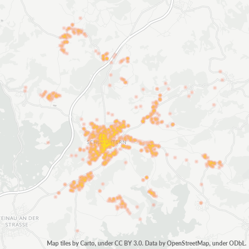 Heatmap für plz 36381