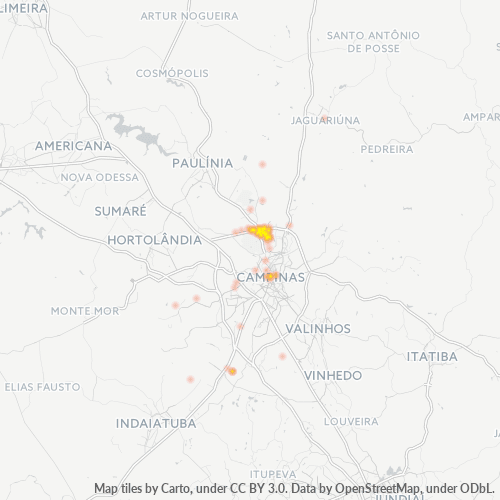 13080-000 Heatmap de Densidade da Empresa