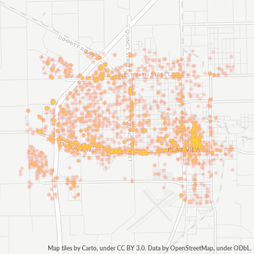79072 Business Density Heatmap