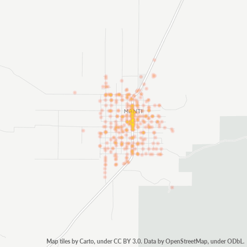 84642 Business Density Heatmap