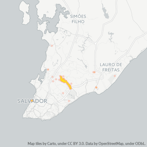 41253-000 Mapa de calor de densidad empresarial