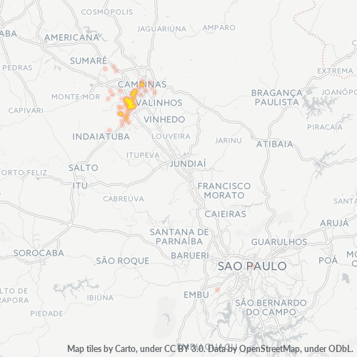13052-000 Heatmap de Densidade da Empresa