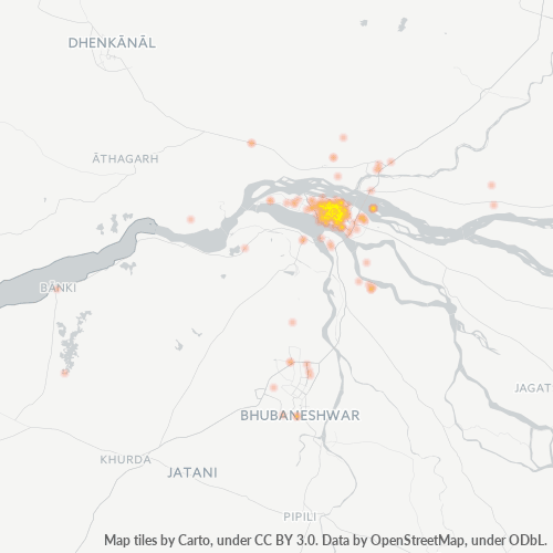 753001 Business Density Heatmap