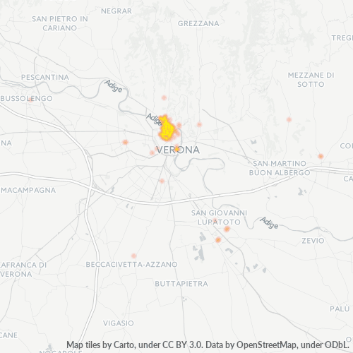 Mappa di calore per cap 37126