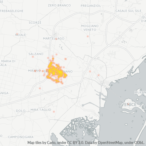 Mappa di calore per cap 30038