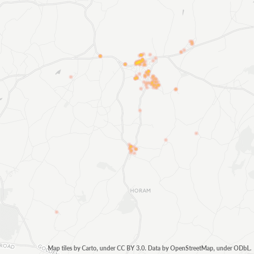 TN21 Business Density Heatmap