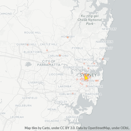 2007 Business Density Heatmap