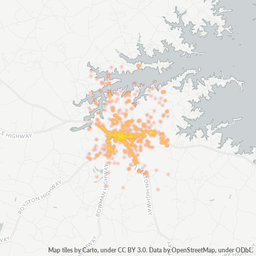 30643 Business Density Heatmap