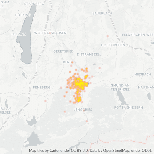 Heatmap für plz 83646