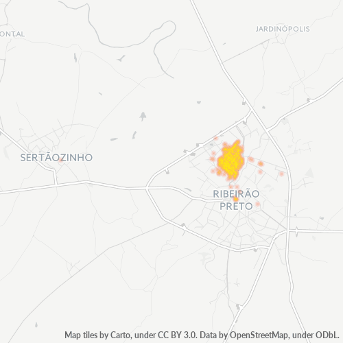 14060-000 Mapa de calor de densidad empresarial