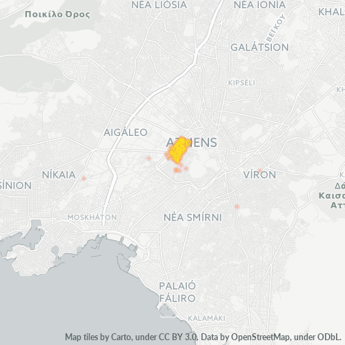 118 54 Χάρτης θερμότητας πυκνότητας επιχείρησης