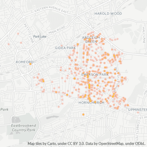 RM11 Business Density Heatmap
