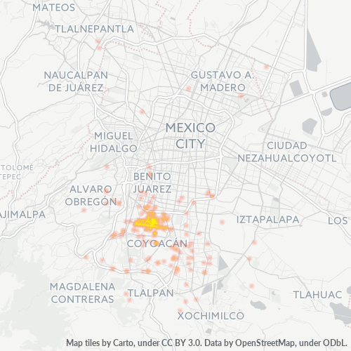 04000 Mapa de calor de densidad empresarial