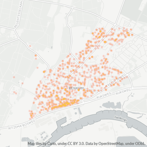 6871 Heatmap Bedrijfsdichtheid