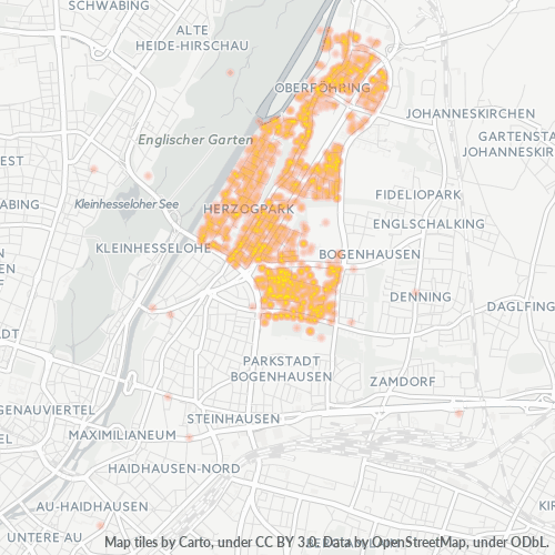 Heatmap für plz 81925
