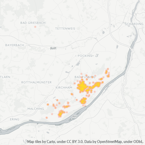 Heatmap für plz 94072