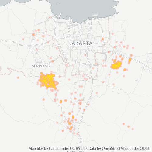 16340 Peta Panas Densitas Bisnis