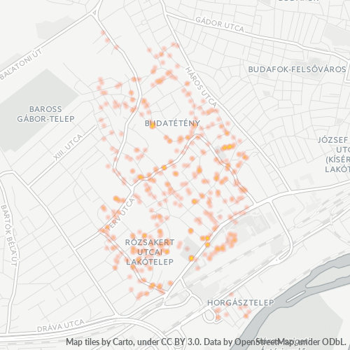 1223 Vállalati sűrűségi térkép
