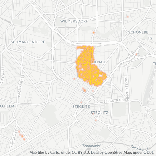 12161 Standortdichte-Heatmap