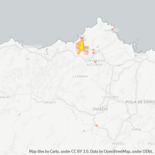 33401 Mapa de calor de densidad empresarial