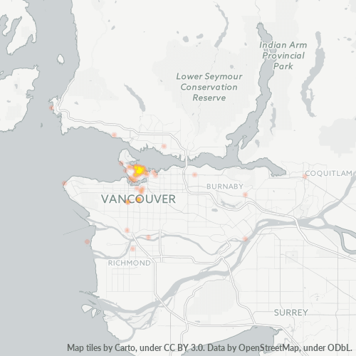 V6C Business Density Heatmap