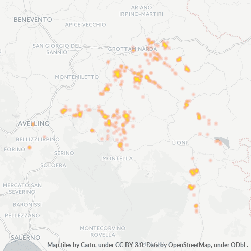 83040 Mapa de densitat de negocis 83040 Mapa de densitat de negocis