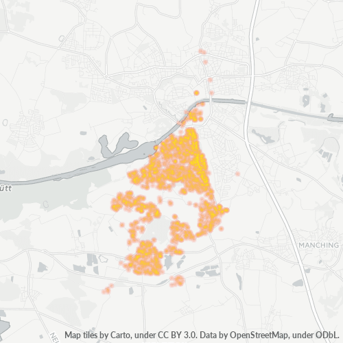 Heatmap für plz 85051