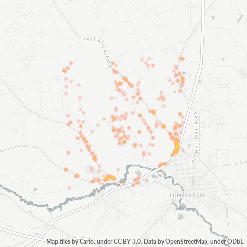 28360 Business Density Heatmap
