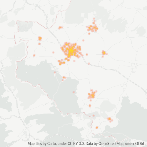 Heatmap für plz 96476
