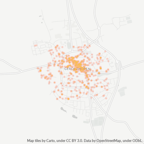 Heatmap für plz 97447