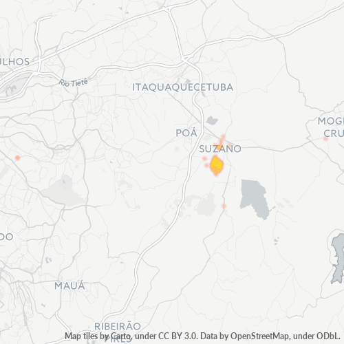 08665-000 Heatmap de Densidade da Empresa