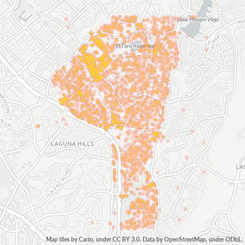92691 Business Density Heatmap
