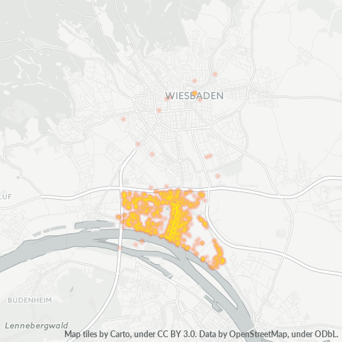Heatmap für plz 65203
