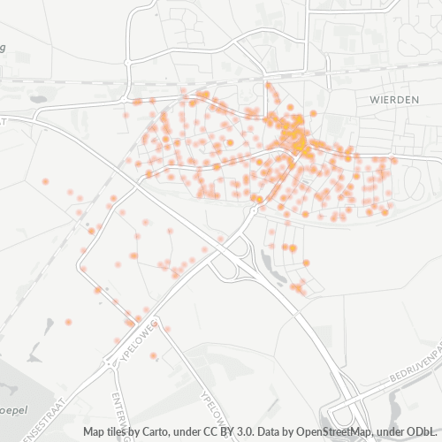 7642 Heatmap Bedrijfsdichtheid