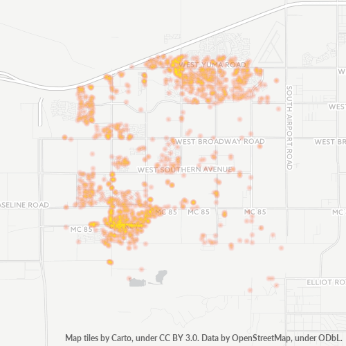 85326 Business Density Heatmap