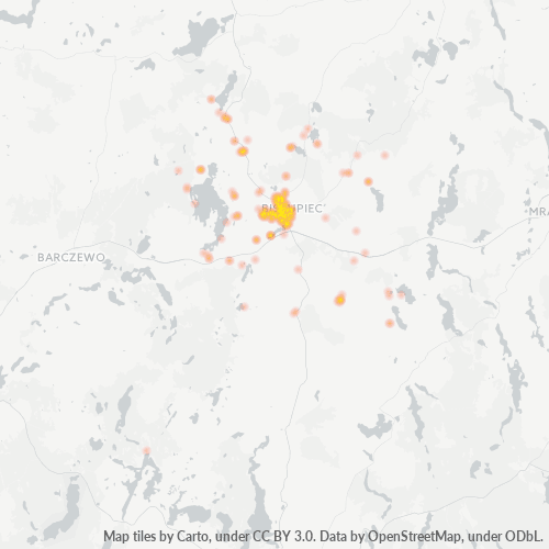 11-300 Mapa intensywności działalności gospodarczej