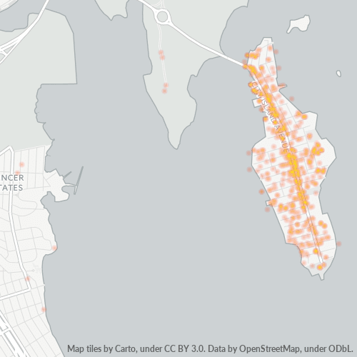 10464 Business Density Heatmap