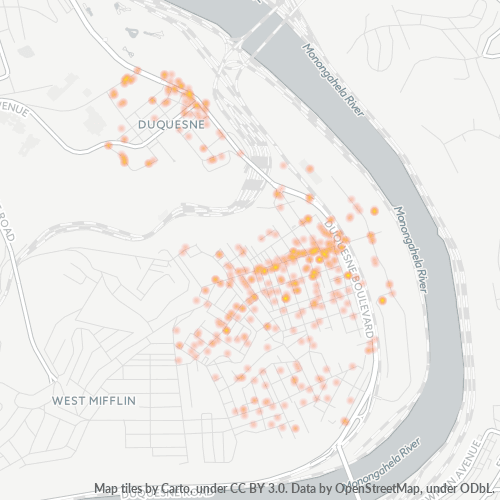 15110 Business Density Heatmap