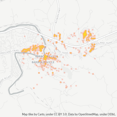 25504 Business Density Heatmap