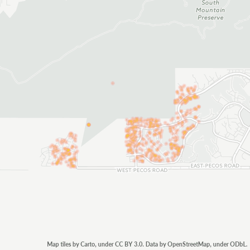 85045 Business Density Heatmap