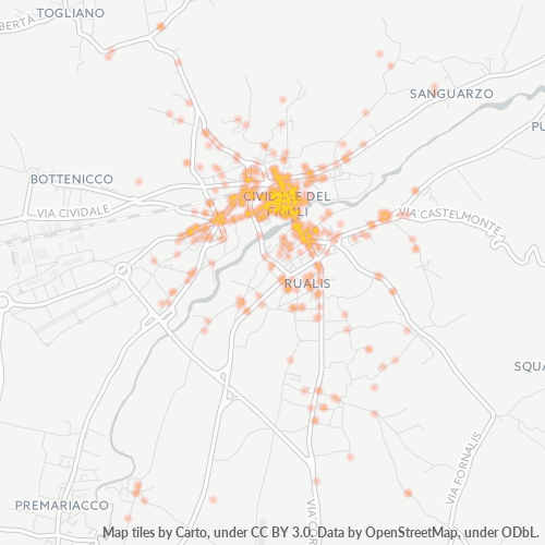 Mappa di calore per cap 33043