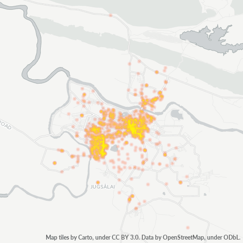 831001 Business Density Heatmap