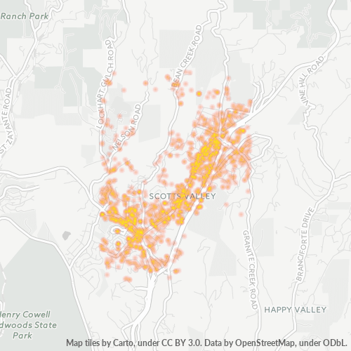 95066 Business Density Heatmap
