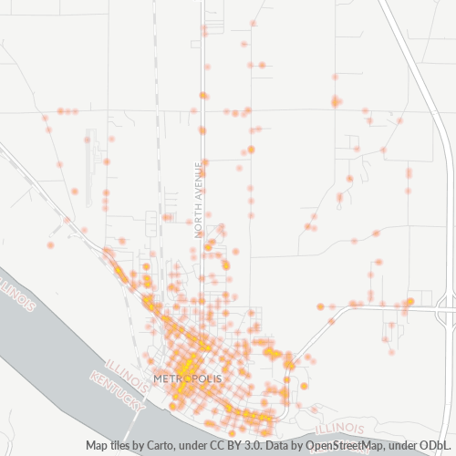 62960 Business Density Heatmap